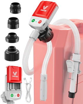 VEECAP front packaging showing pump and accessories for quick identification and benefits