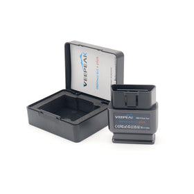 Veepeak OBDCheck BLE+ packaging with user manual for clear setup guidance and app notes