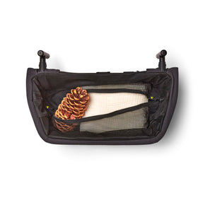 Veer rear basket folded flat for compact transport and easy storage