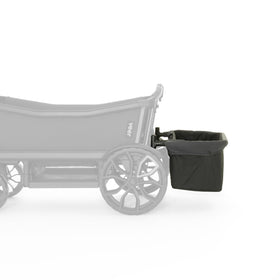 Veer rear basket front view showing secure fit and extra storage