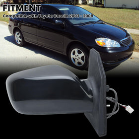 vefix mirror angle side profile displays aerodynamic shape for clear sightline