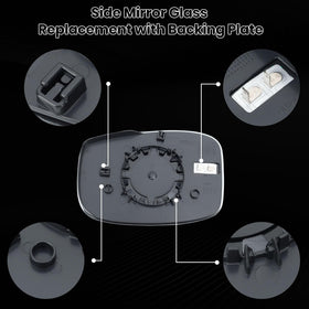 vefix mirror backing plate and heated sockets showing wiring connection benefit