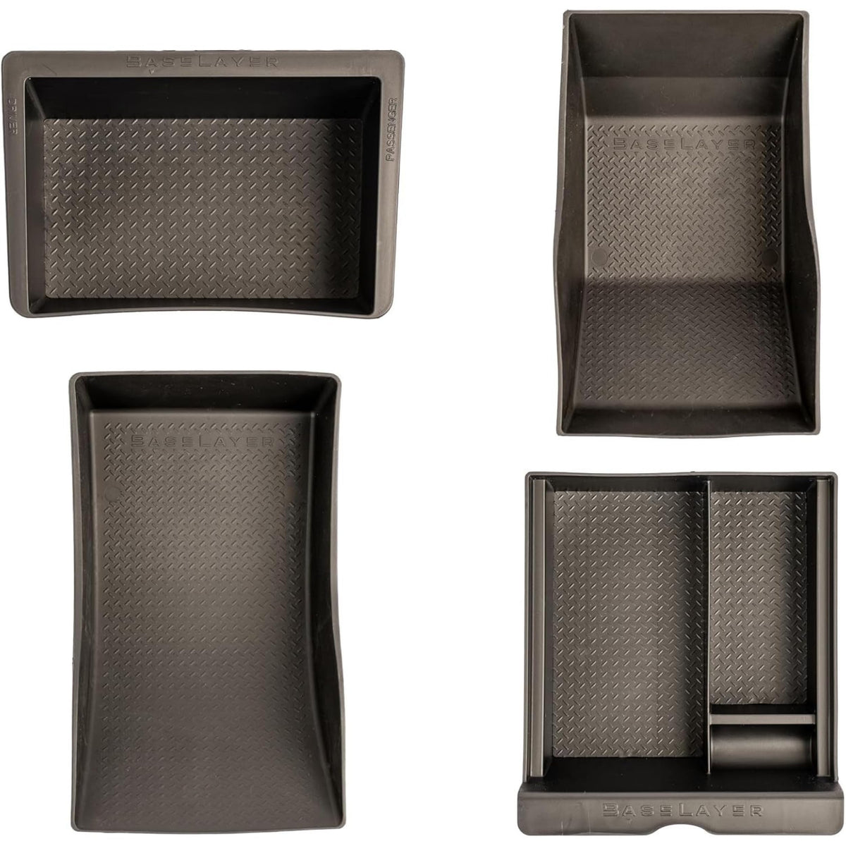 Vehicle OCD front packaging showing center console set and contents for easy identification