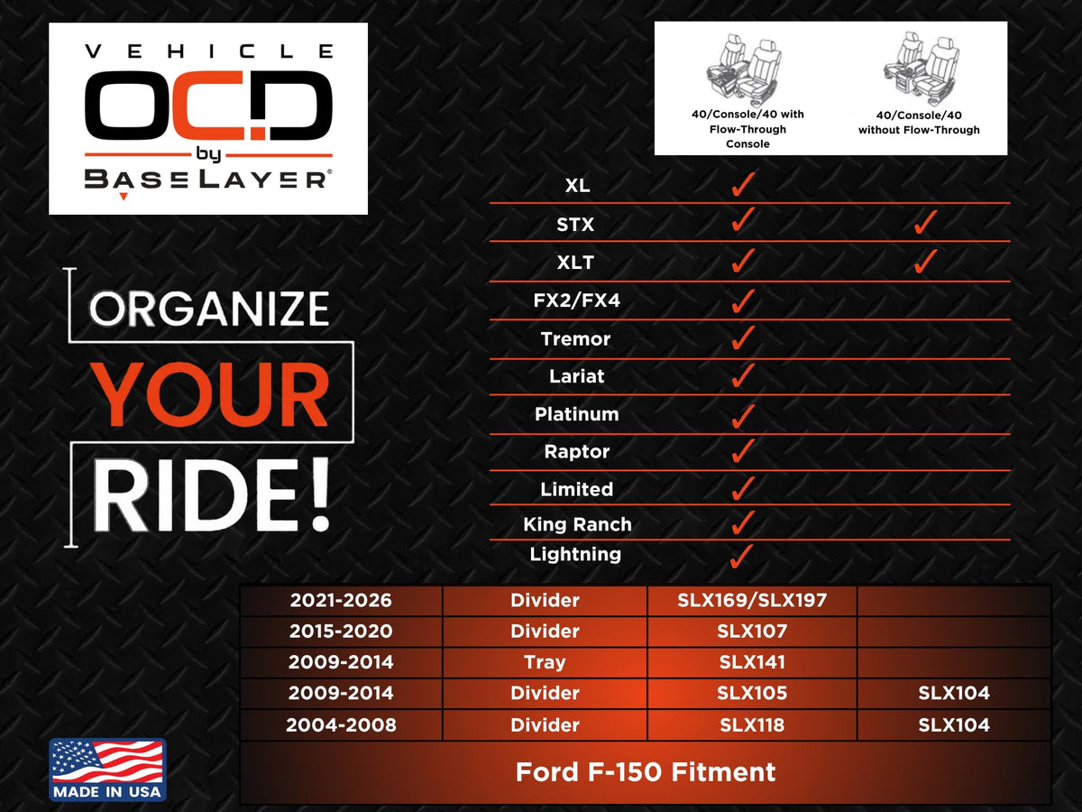 Vehicle OCD product packaging with Made in USA label highlighting domestic quality