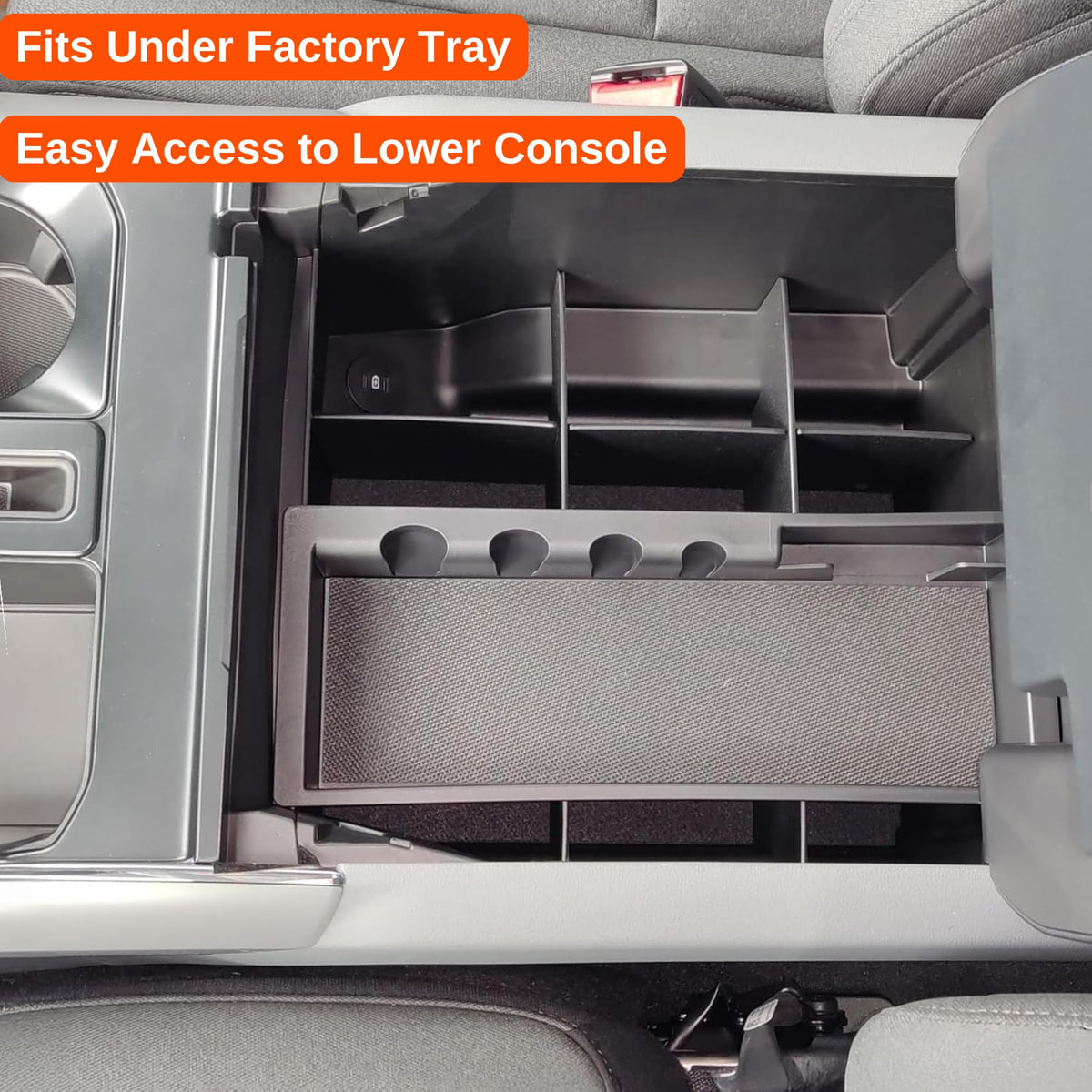 Vehicle OCD insert beside ruler showing precise fit and correct dimensions benefit