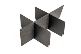 Vehicle OCD front view of SLX198 console insert showing tailored fit benefit