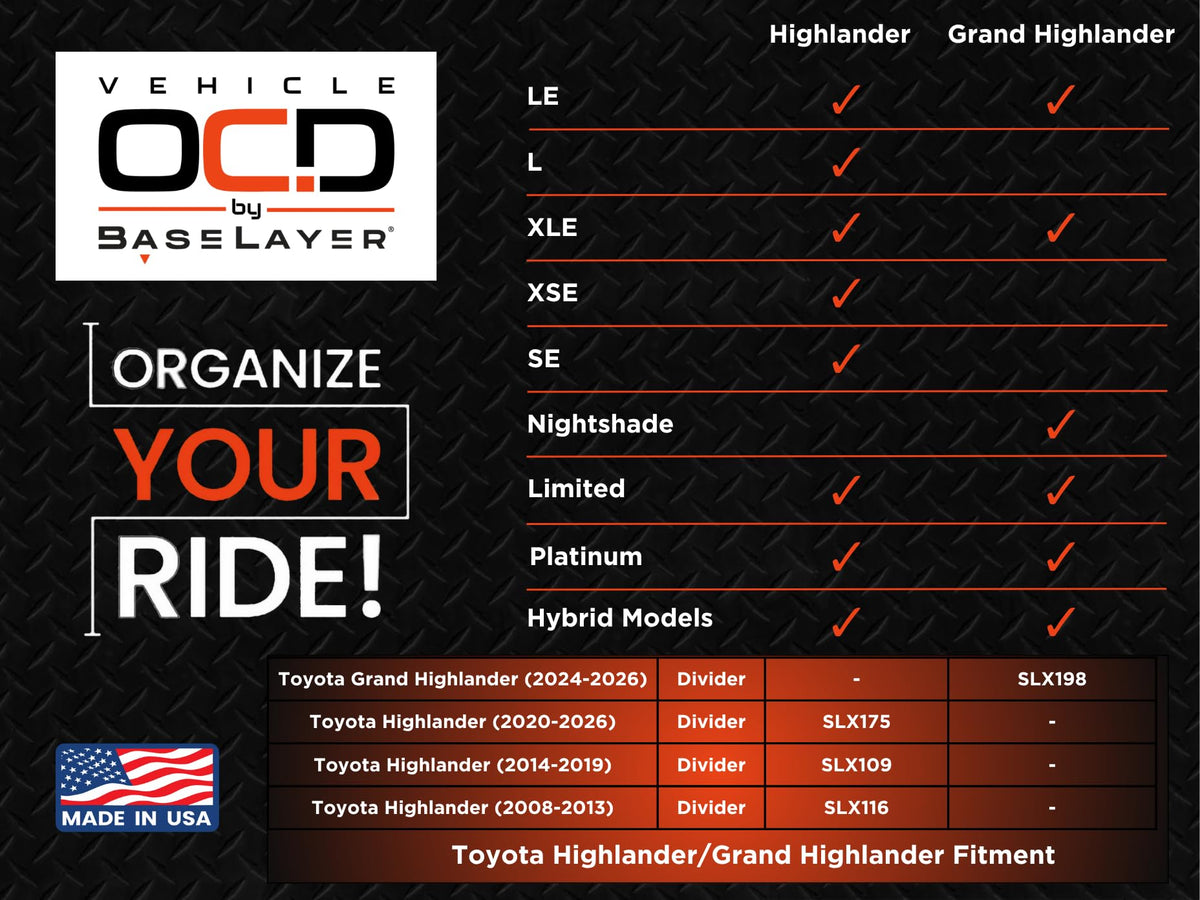 Vehicle OCD packaging with made in usa label highlighting domestic manufacturing