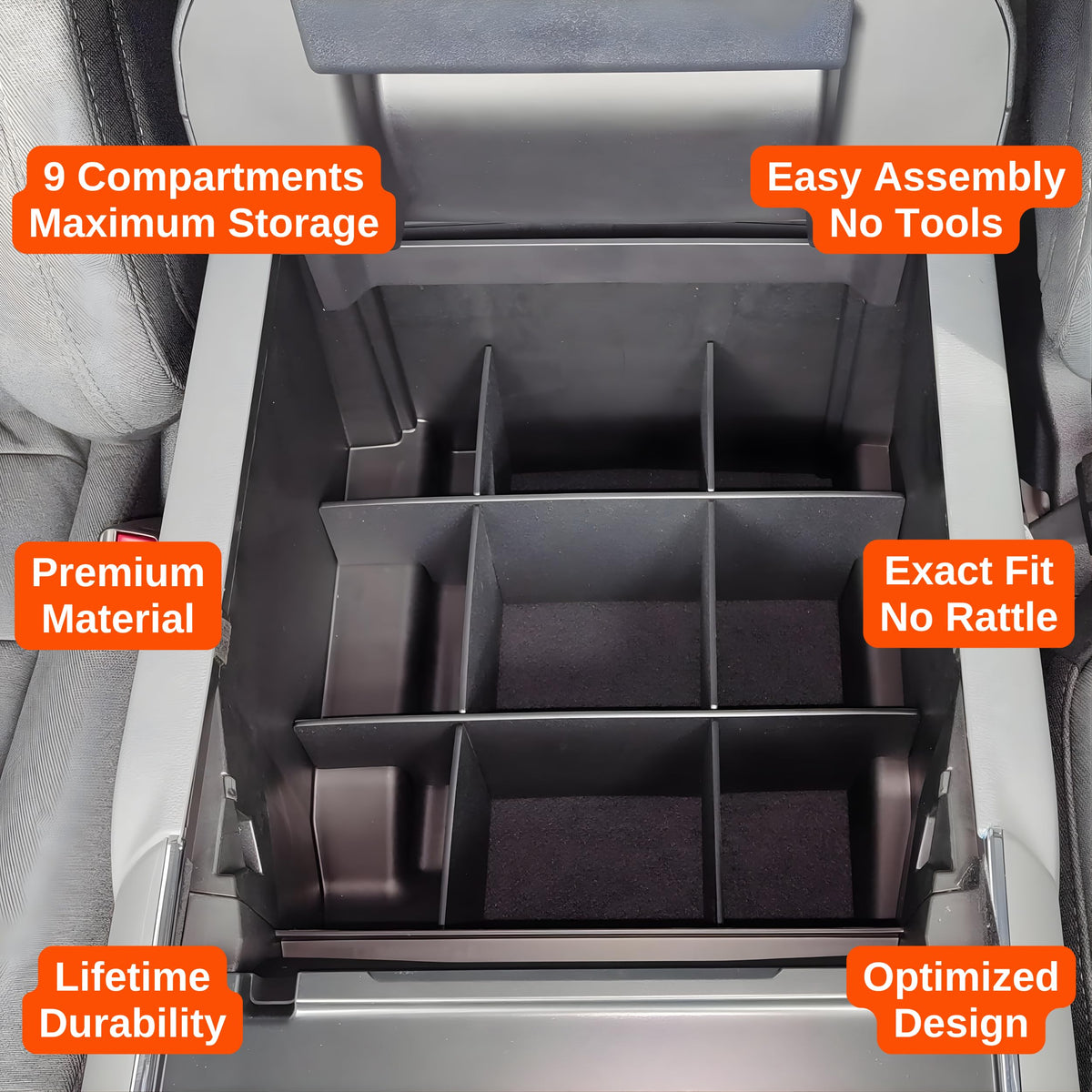 Vehicle OCD matte finish and rounded edge detail for factory-like look and comfort