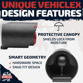 Vehiclex in-use on trailer hitch illustrating straightforward installation benefit