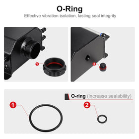 VehiMata bottom drain plug detail with O-ring for easy maintenance access