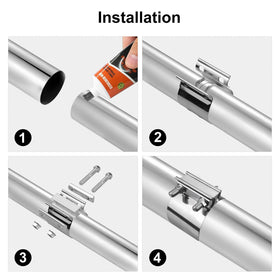 VehiMata two-pack clamps in packaging ready for repair and easy installation