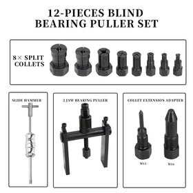 VEHIRETL expanding collets close-up showing sizes and durable alloy-steel finish