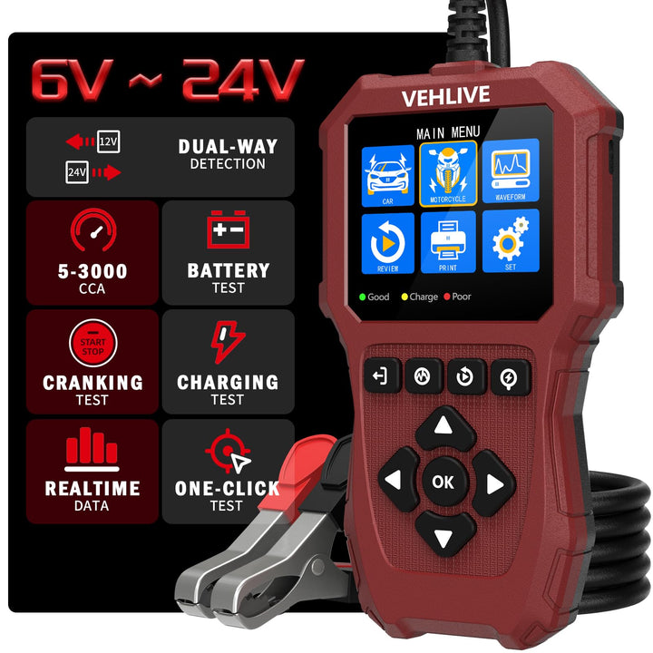 VEHLIVE BT911 front view showing buttons and compact design for durable diagnostics
