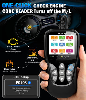 VEHLIVE V850 OBDII connector and cable ready to plug into vehicle for instant scans