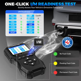VEHLIVE V880 plugged into a car 16‑pin OBDII port demonstrating easy plug-and-play use
