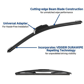 VEIGEIR close-up of rubber edge highlighting smooth streak-free wiping