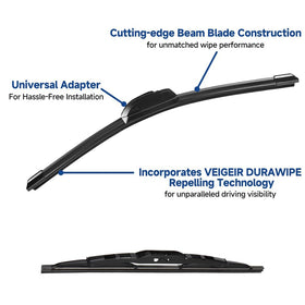 VEIGEIR close-up of natural rubber edge for smooth, streak-free wiping