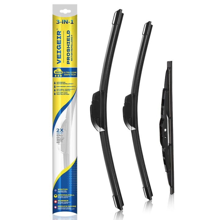 VEIGEIR front packaging showing 21, 20, 10 inch blades and clear contents