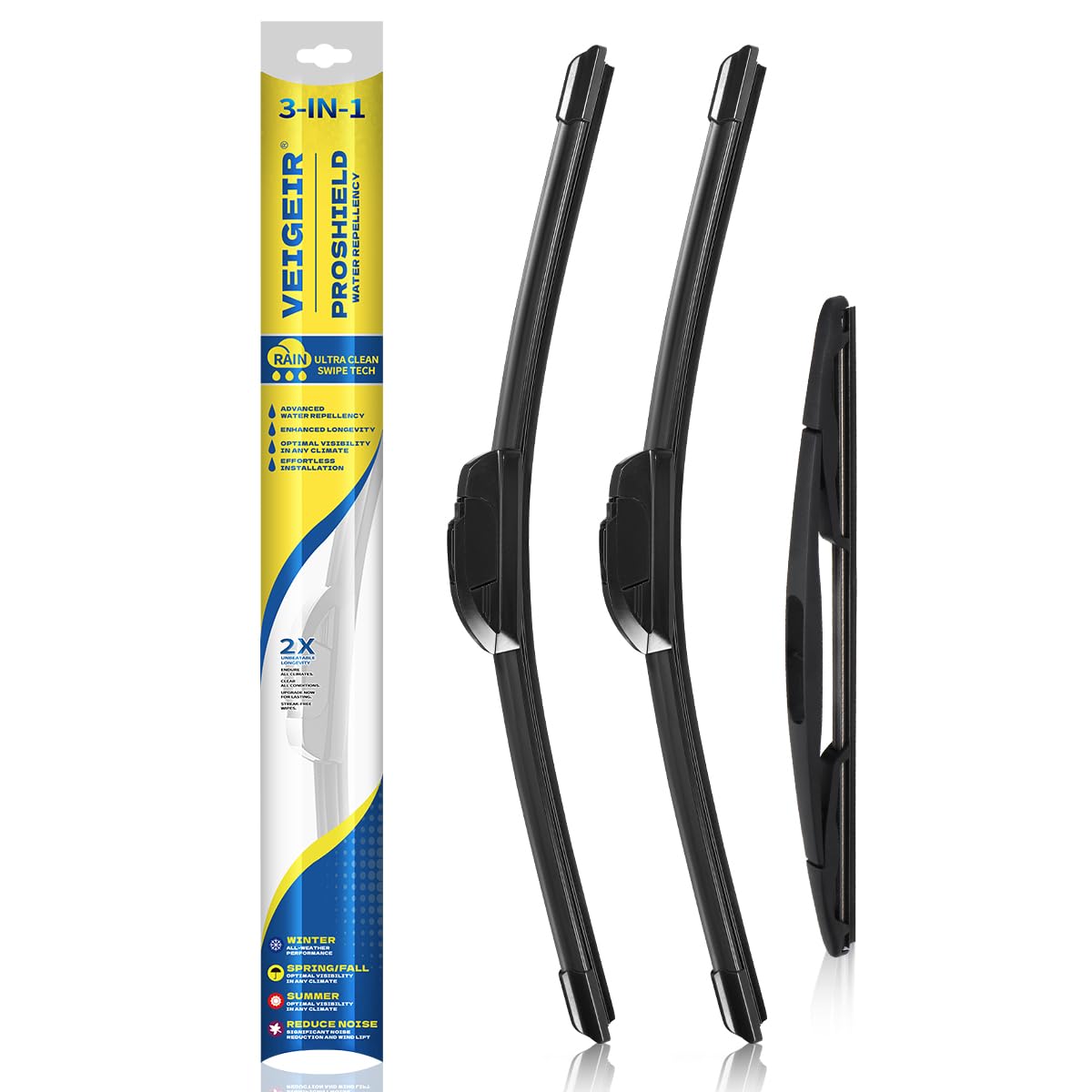 VEIGEIR front-packaging showing 3-pack and benefits