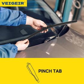VEIGEIR 28-inch front blade installed on Ford Focus improving driver visibility