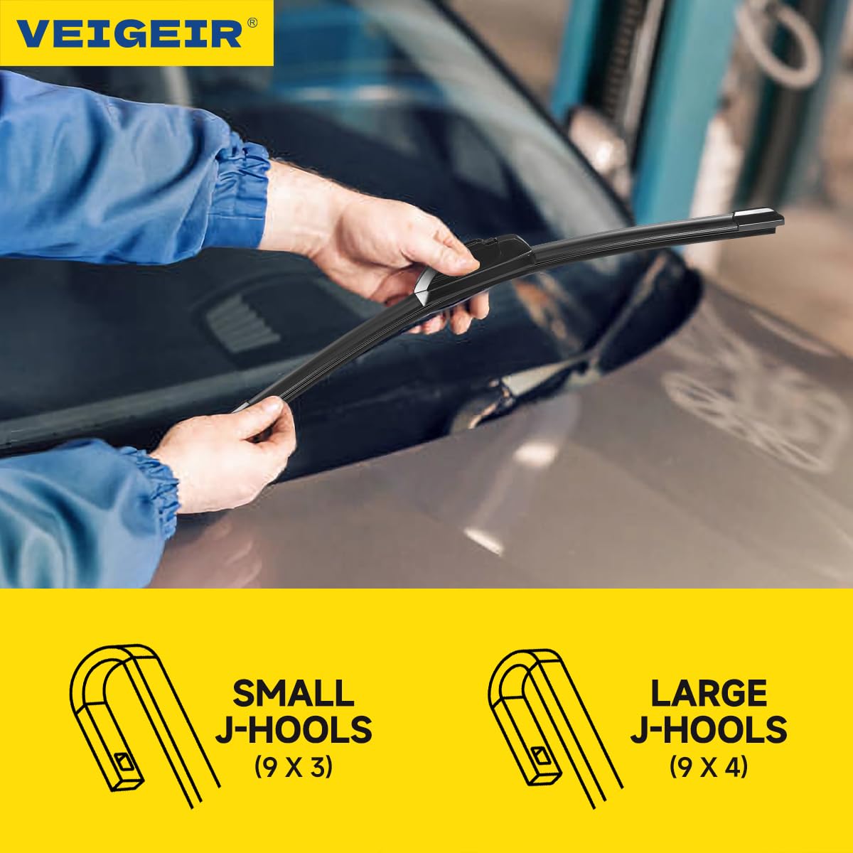 VEIGEIR blades installed on Honda Accord windshield improving rainy visibility