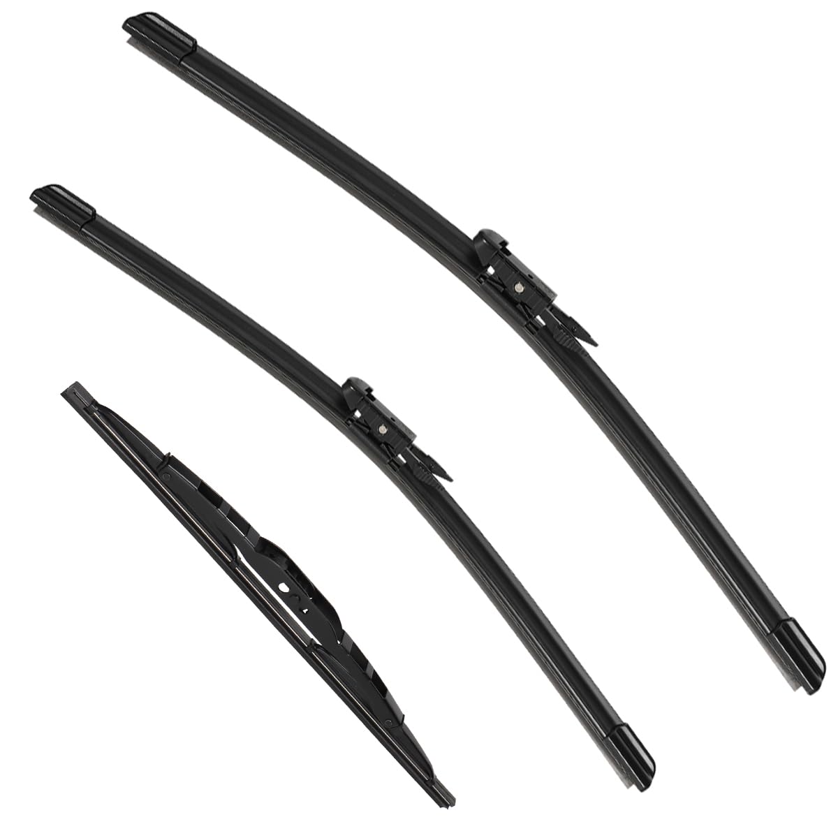 VEIGEIR wiper blades on vehicle in rain illustrating quieter, smoother wiping