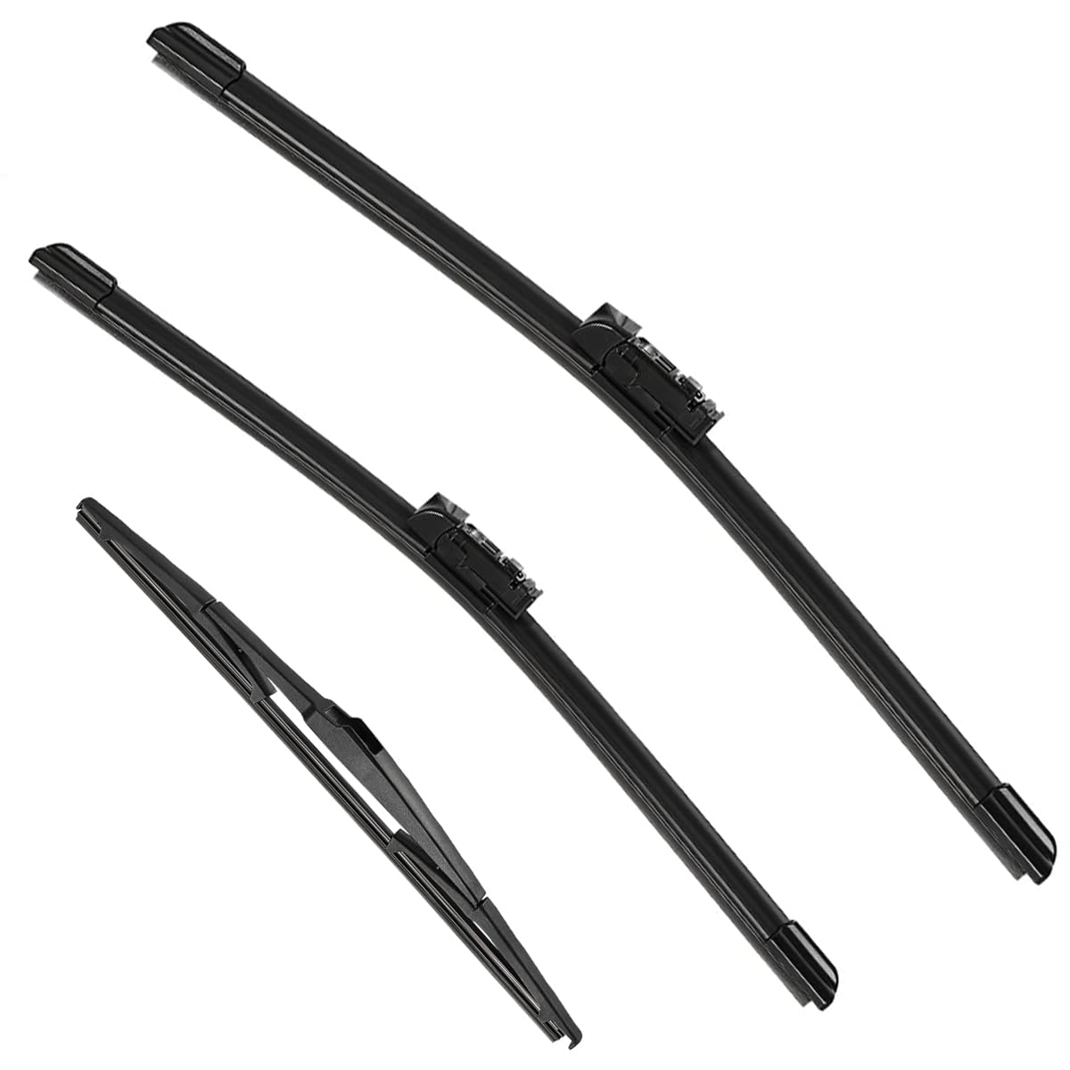 VEIGEIR blades laid out 24, 18, 14 inch with clear size comparison advantage