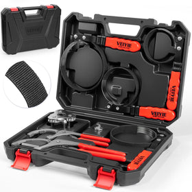 VEIYIE front view of open case showing organized wrench layout and quick access