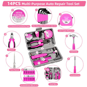 VEIYIE close-up of pink jumper cables with PVC clamps offering cold-weather durability