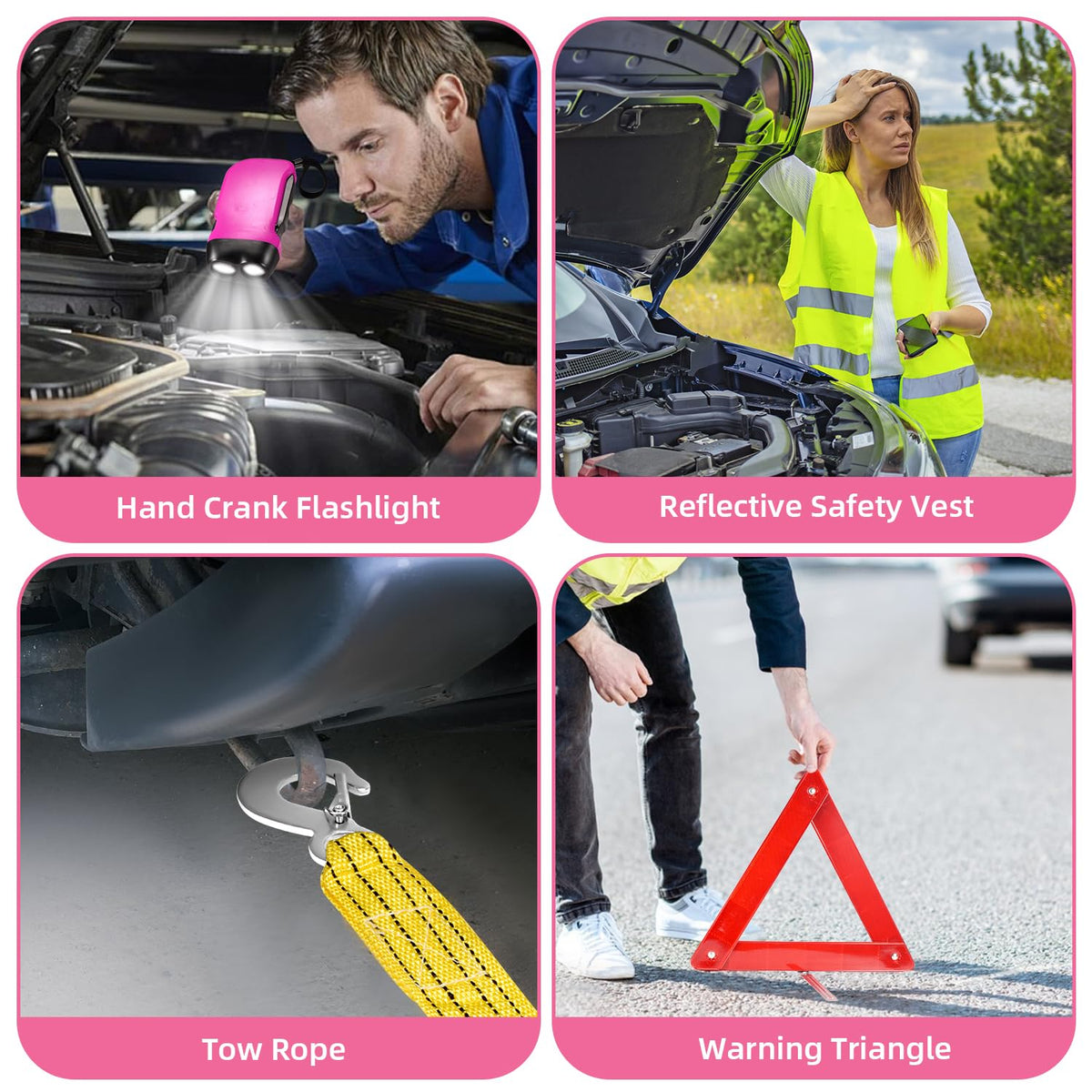 VEIYIE toolset detail highlighting screwdrivers and wrench for basic vehicle repairs