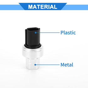 VekAuto pressure switch packaging and contents showing one-piece replacement convenience benefit