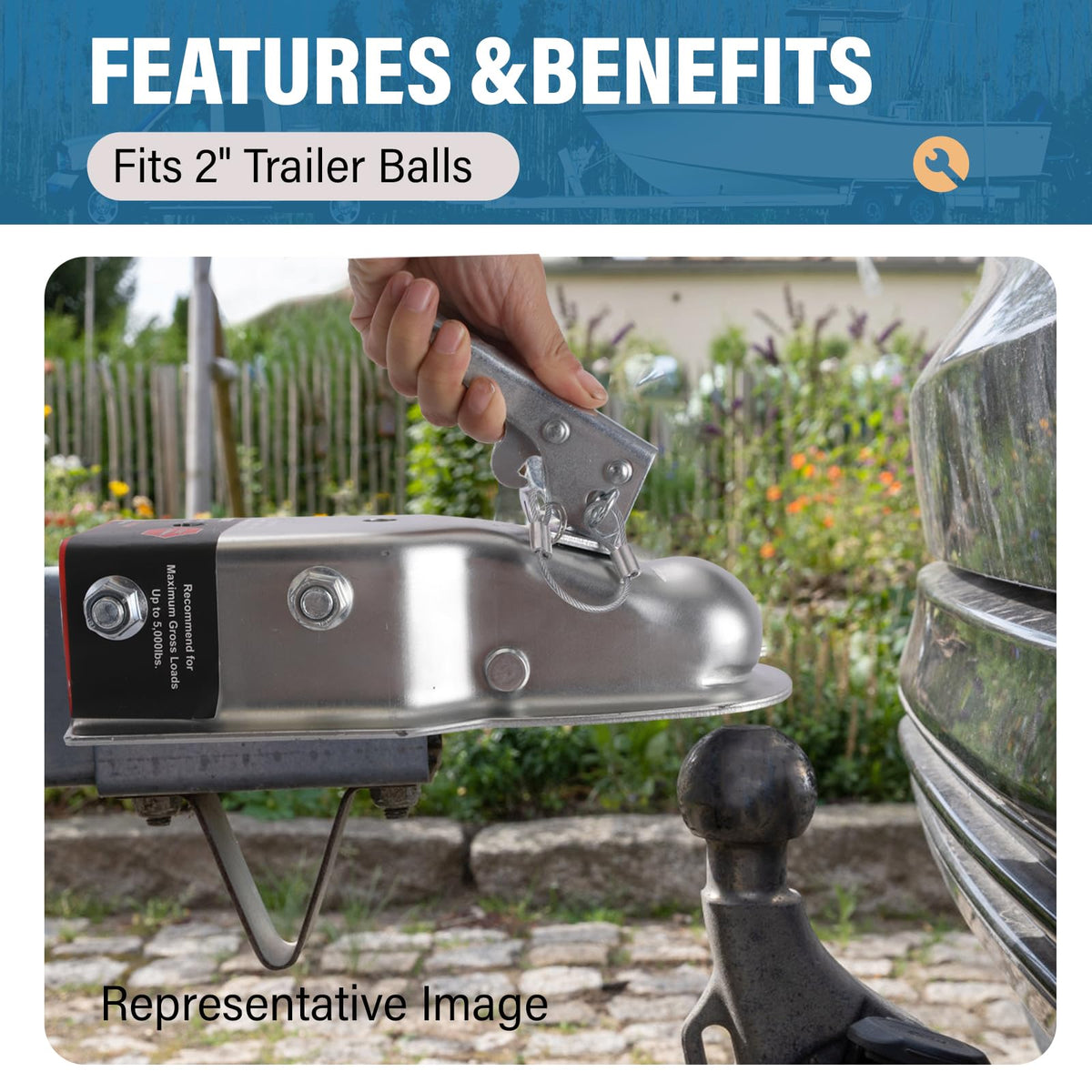 VEKINSE installed on trailer in use showing reliable towing performance