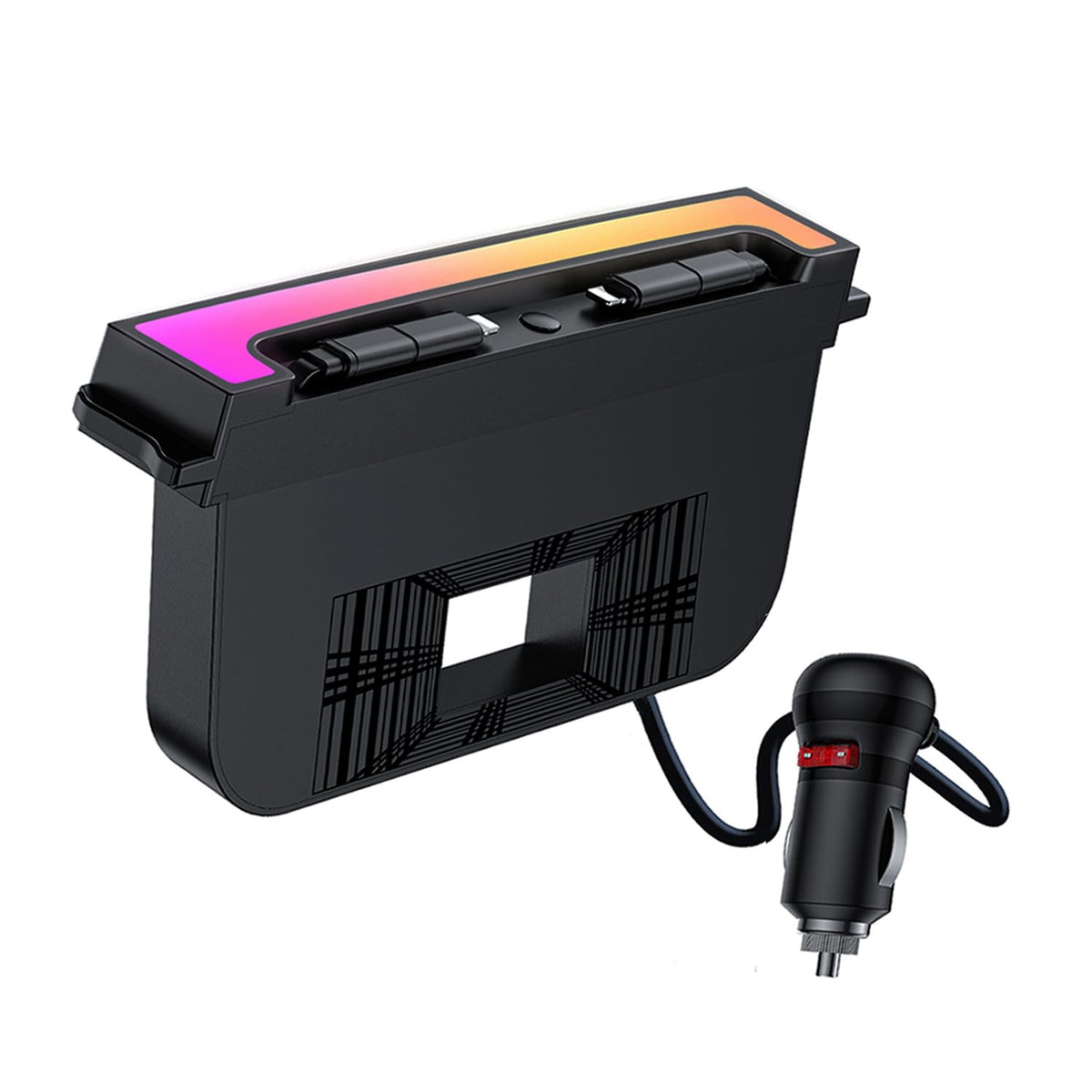 Vellhezy front installed in console showing flush fit and clean look
