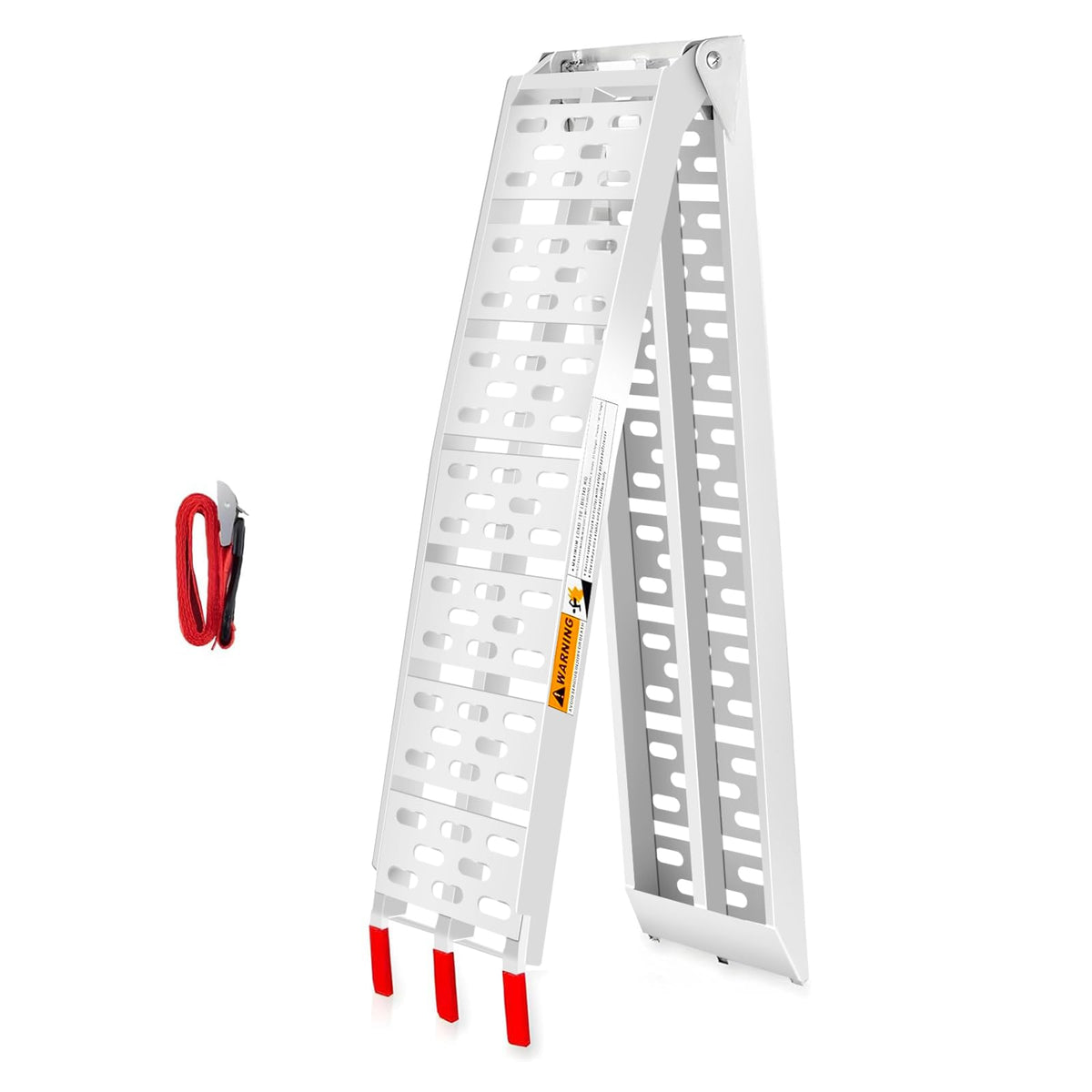 VENDAV front view folded ramp showing compact portability and easy storage