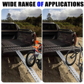 VENDAV ramp loading an e-bike into a pickup illustrating secure, steady ascent