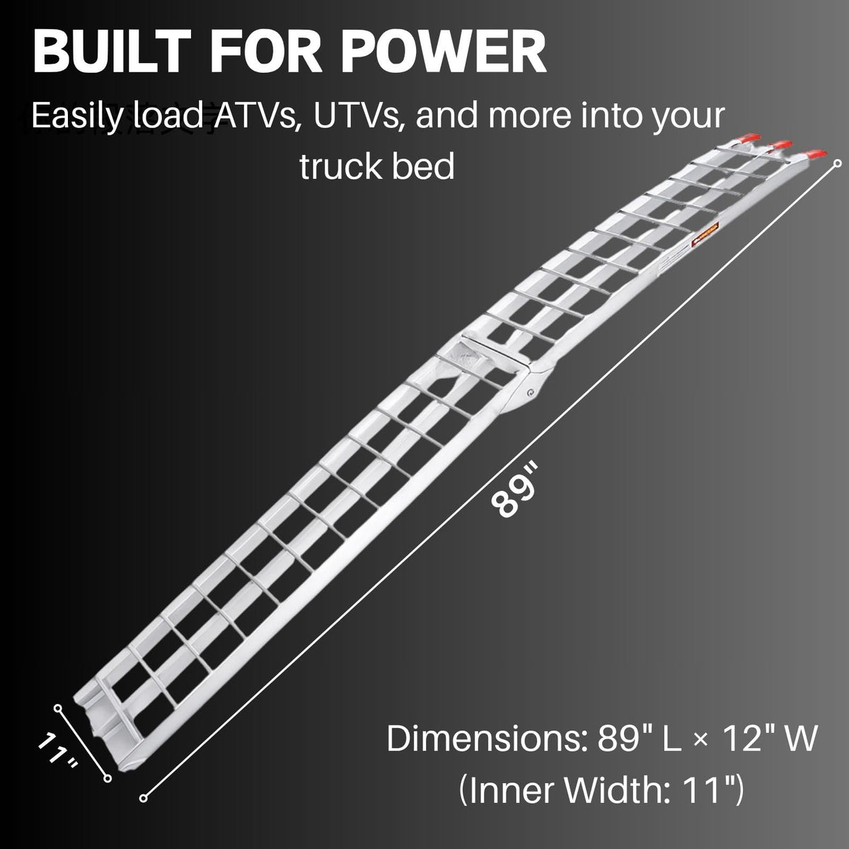 VENDAV ramp folded for compact storage and easy transport benefit