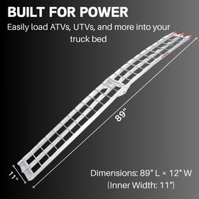 VENDAV ramp folded for compact storage and easy transport benefit