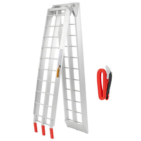 VENDAV ramp front view shows full length and sturdy rails for safe loading