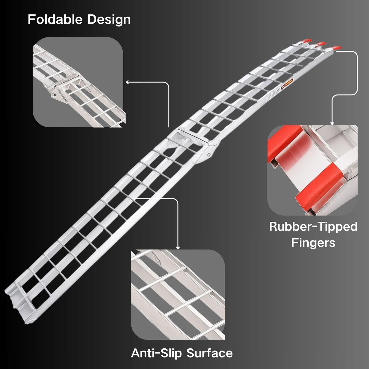 VENDAV close-up of crossbar rungs showing anti-slip traction feature