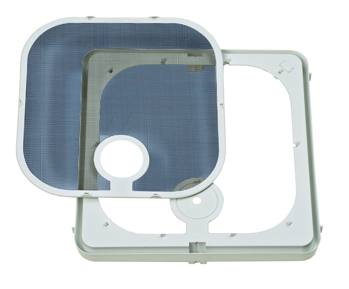 Ventline installed vent in RV ceiling showing neat profile and convenient maintenance benefit