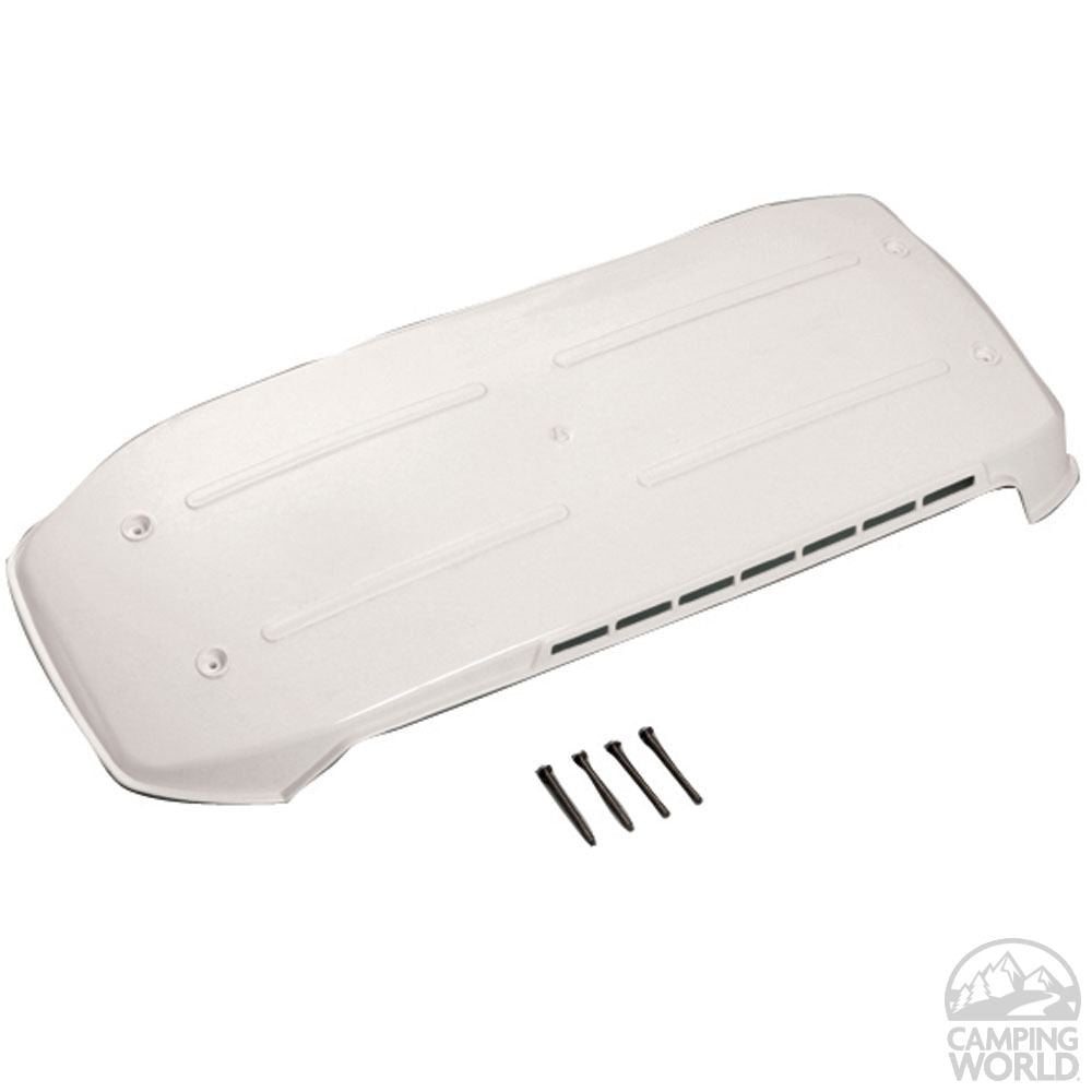 Ventmate 65529 front profile in polar white showing clean fit and improved curb appeal