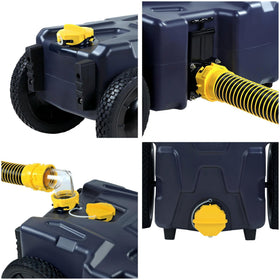 Venustank kit accessories laid out showing included hoses and adapters
