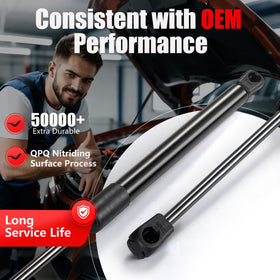 Vepagoo strut next to measuring tape showing correct length for easy fitment