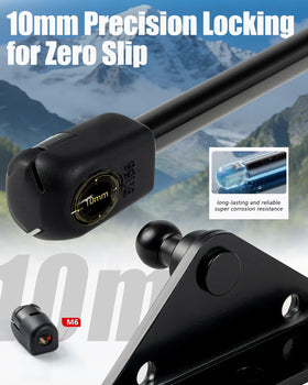 Vepagoo angled view highlighting 12-inch extended length benefit