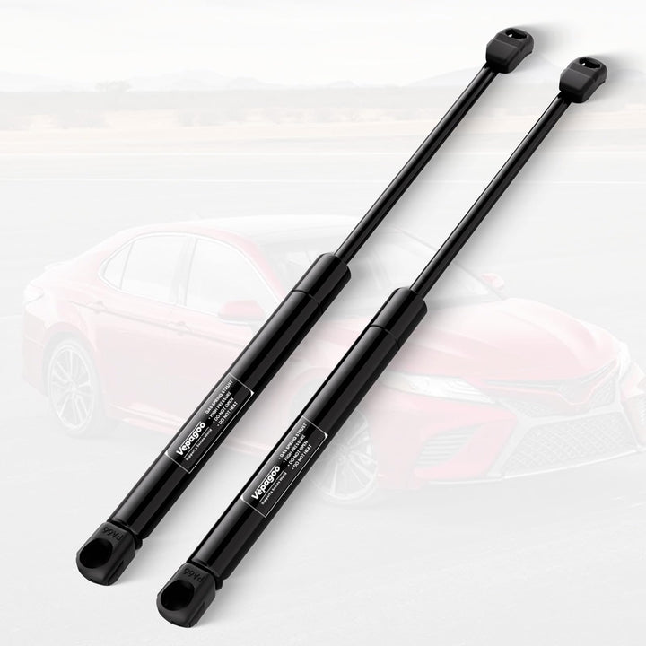 Vepagoo packaging with front hood struts showing contents and secure fit