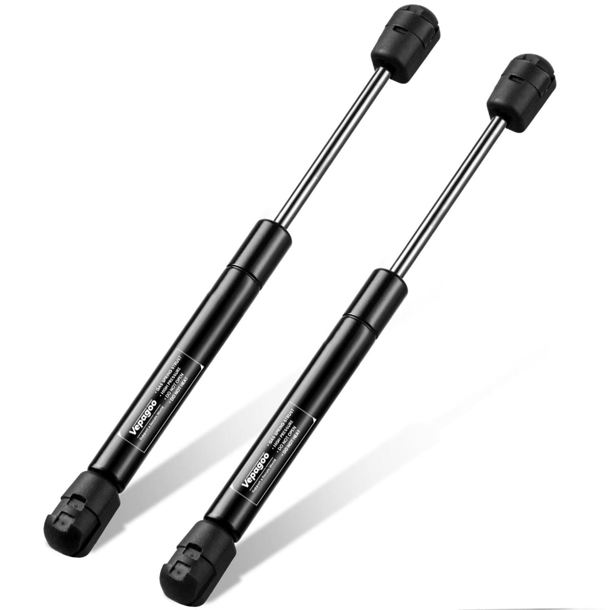Vepagoo front view of two ML99-45 gas struts showing compact packaging and durability