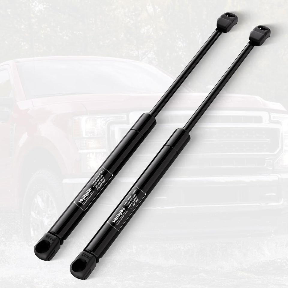 Vepagoo front packaging showing hood strut kit and benefits