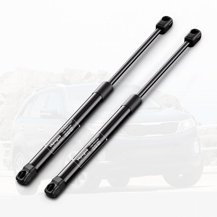 Vepagoo front packaging showing two hood struts and fitment benefit