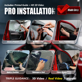 Vepagoo installation tools with instructions for DIY bubble-free fit