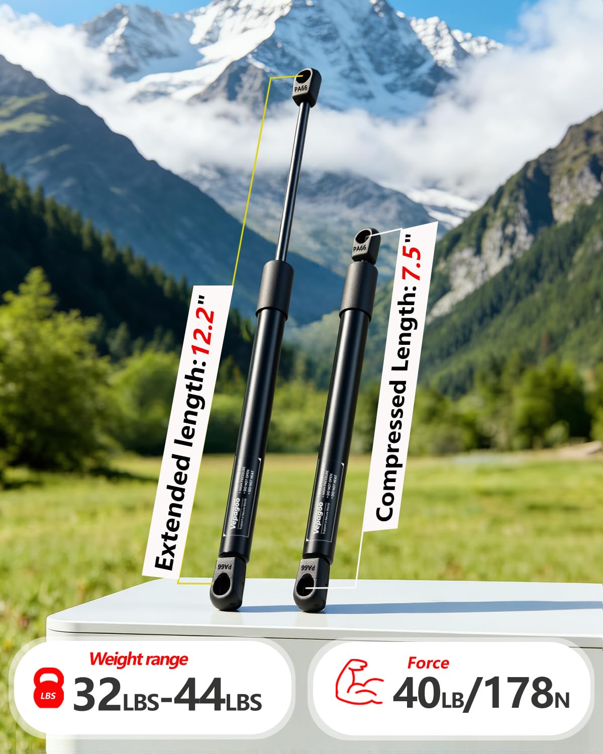 Vepagoo mounting end detail showing secure snap-fit and durability